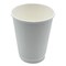 Boardwalk 12 oz. Double-Walled Paper Hot Cups - White (25/Pack)